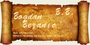 Bogdan Bežanić vizit kartica